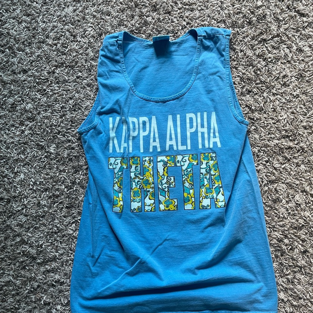 Vintage Kappa Alpha Theta Blue Tank Top